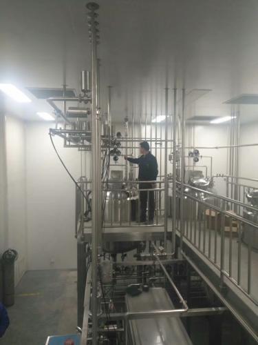 山东客户的配液系统安装现场！