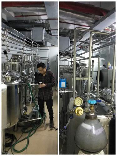 天水机械--深圳客户纯化水设备现场施工中！