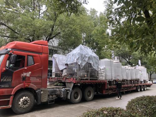 配液罐+纯水设备+纯蒸汽设备,发往广州客户！